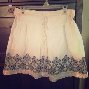 Lucky Brand embroidered mini skirt